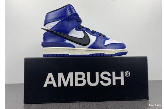 Nike High CU7544-400 Deep Royal Dunk AMBUSH 1224